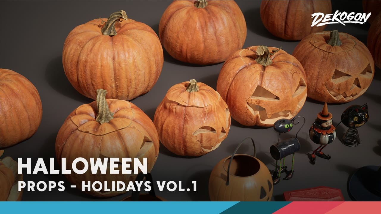 节日系列 VOL.1 – 万圣节装饰 (Nanite 和低多边形) – Holidays VOL.1 – Halloween Decor (Nanite and Low Poly)