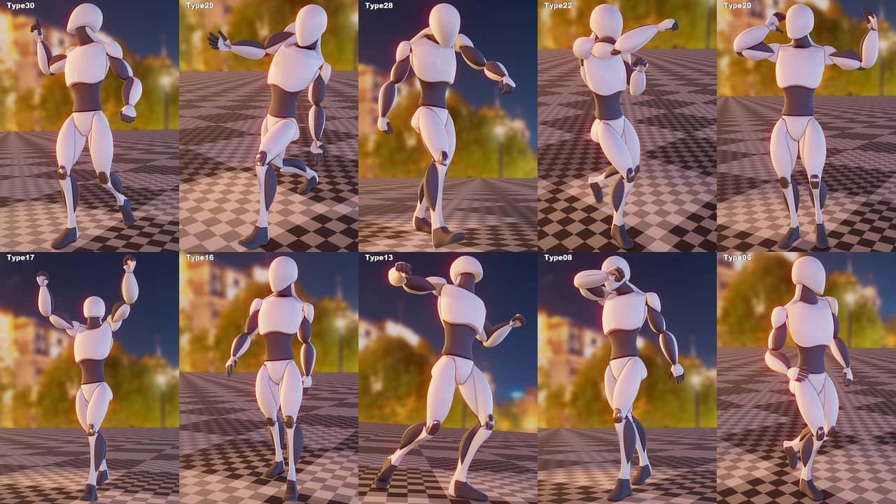 街头混混走路动画集 – Hooligan Walk