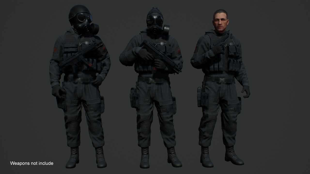 黑色模块化角色套件 – Black Kit Modular