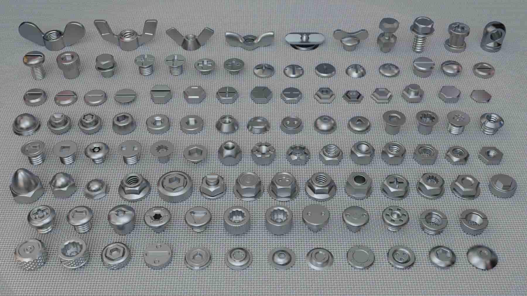 螺栓集合 – 108个零件 – Bolts Collection – 108 pieces