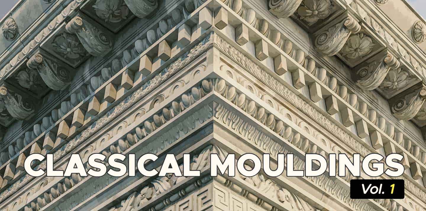 古典装饰线条模型集第一卷 – Classical Mouldings Vol 1