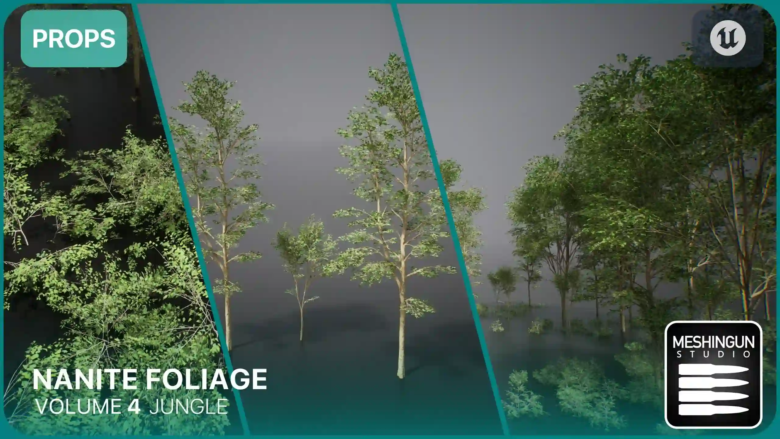 Nanite植被第四卷丛林资源 – Nanite Foliage Vol4 Jungle