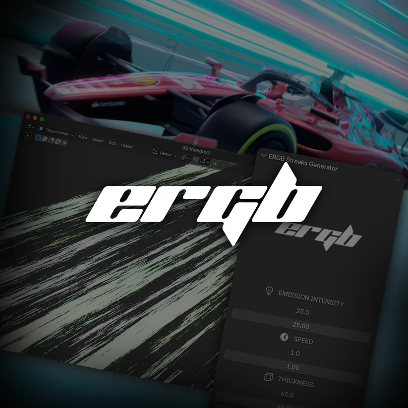 blender光轨特效插件 – ERGB Streak Panels v1.0.1