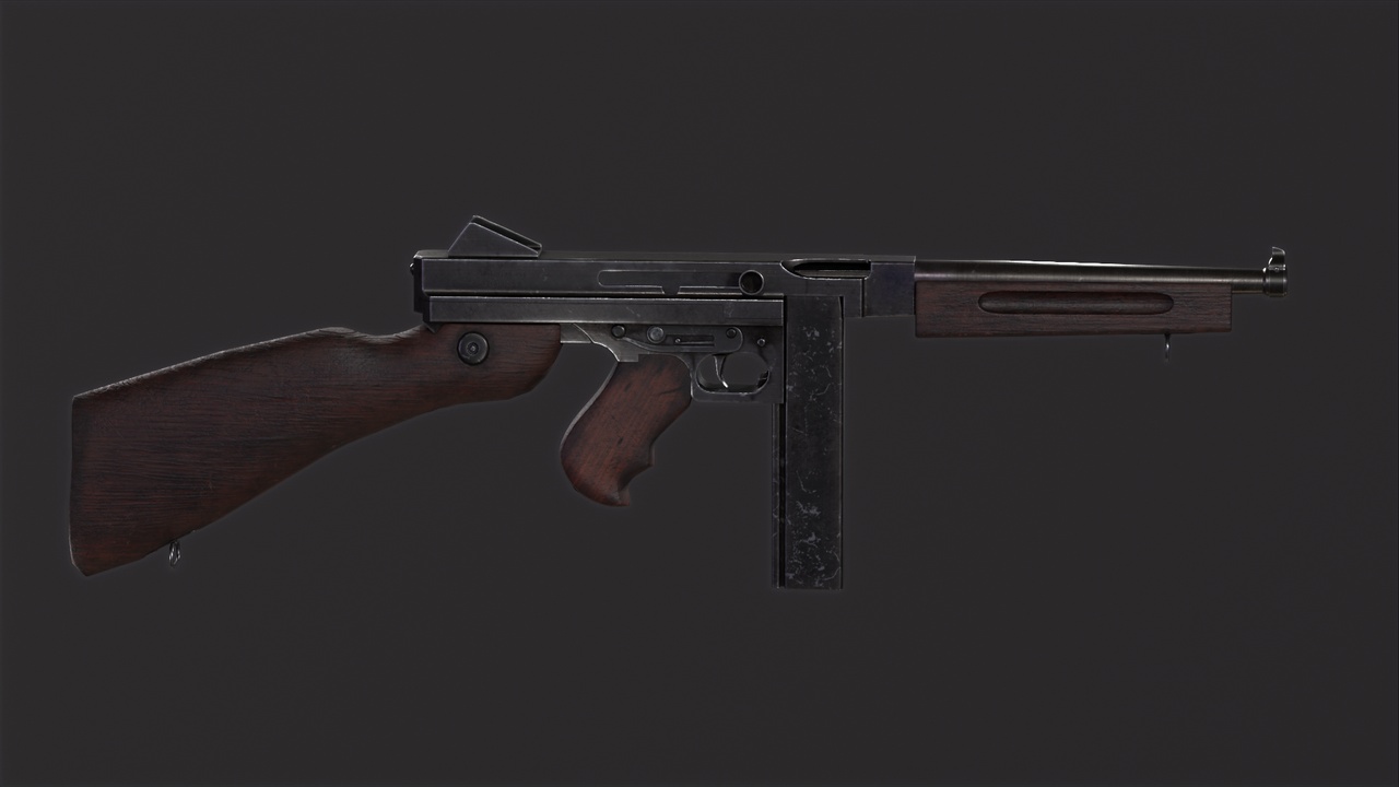 M1A1 – 二战冲锋枪 – M1A1 – WW2 Submachine Gun