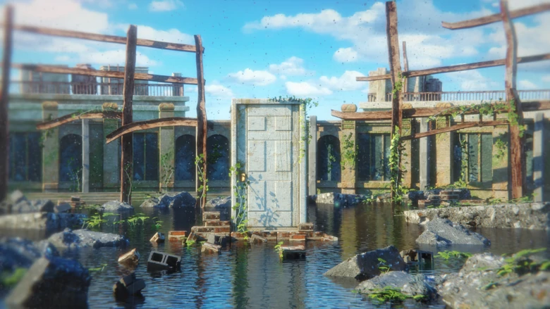 铃芽之旅定制3D环境 – Suzume Custom 3D Environment