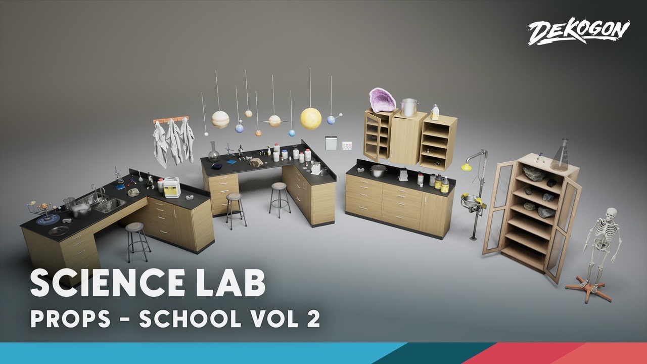 学校场景 VOL.3 – 科学实验室 – School VOL.3 – Science Lab