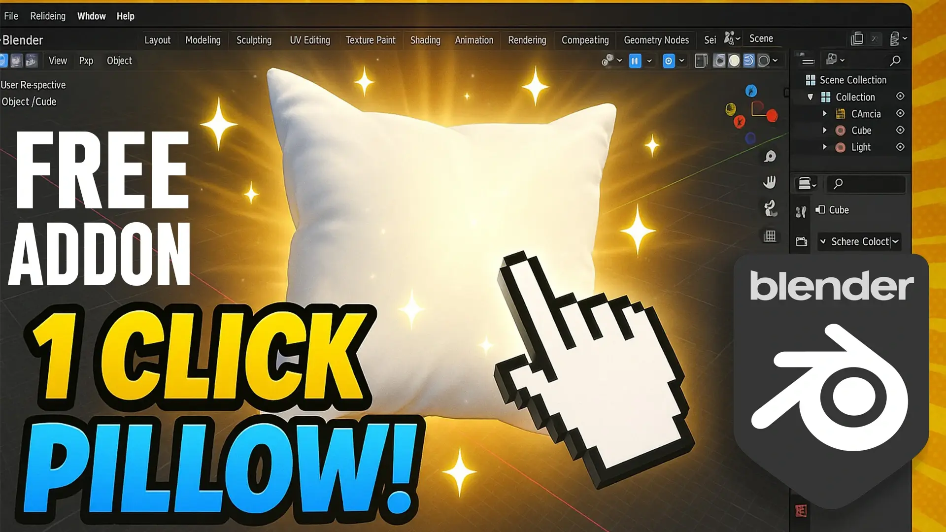 blender快速软枕生成插件 – Pillow Maker v1.5