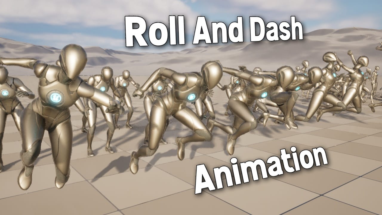 翻滚与冲刺动画包 – Roll and Dash Animation