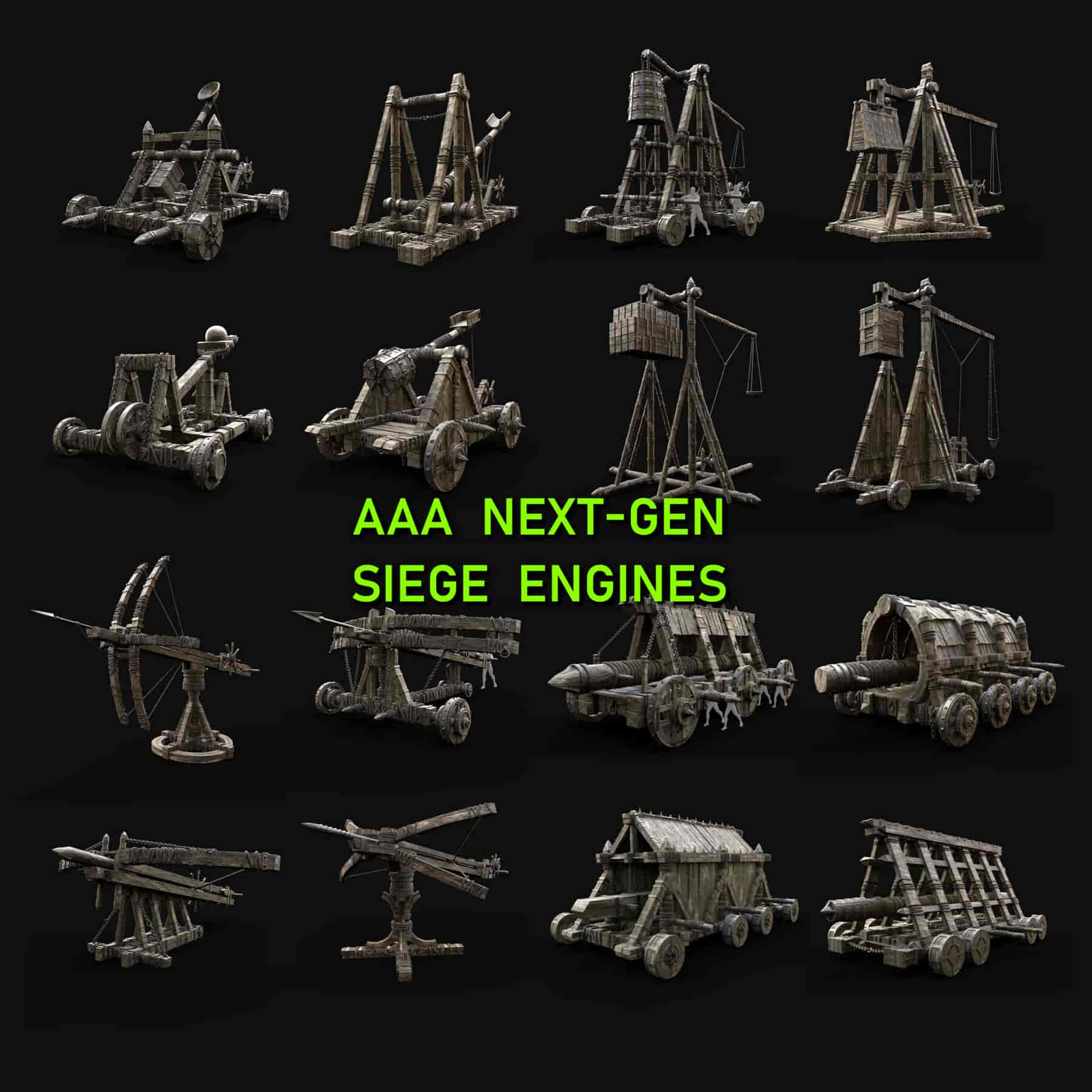 攻城器械战争机器构建合集包 – Siege Engine War Machines Builder Collection Pack