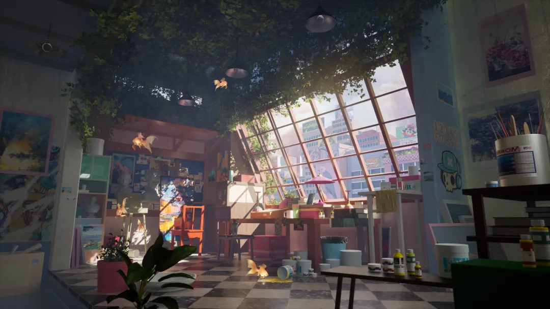 UE5风格化场景《阁楼画室》建模材质渲染全流程【新手推荐】