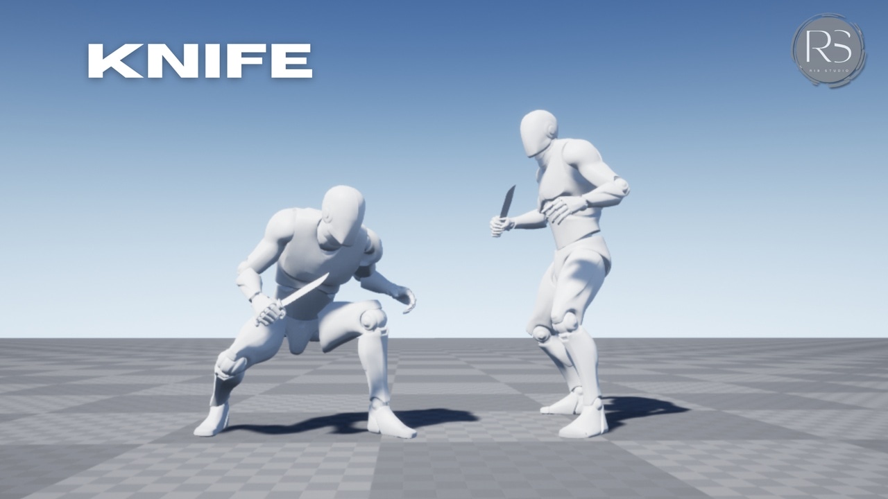 匕首动作捕捉动画包 1.3 – Knife_MocapAnimPack 1.3