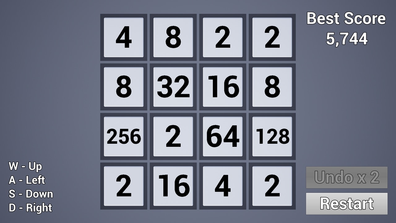 2048益智游戏模板 – 2048 Puzzle Game Template
