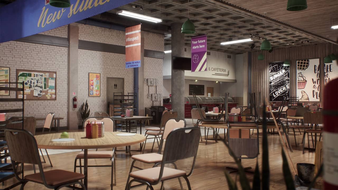 大学食堂环境资源 – University Cafeteria Environment