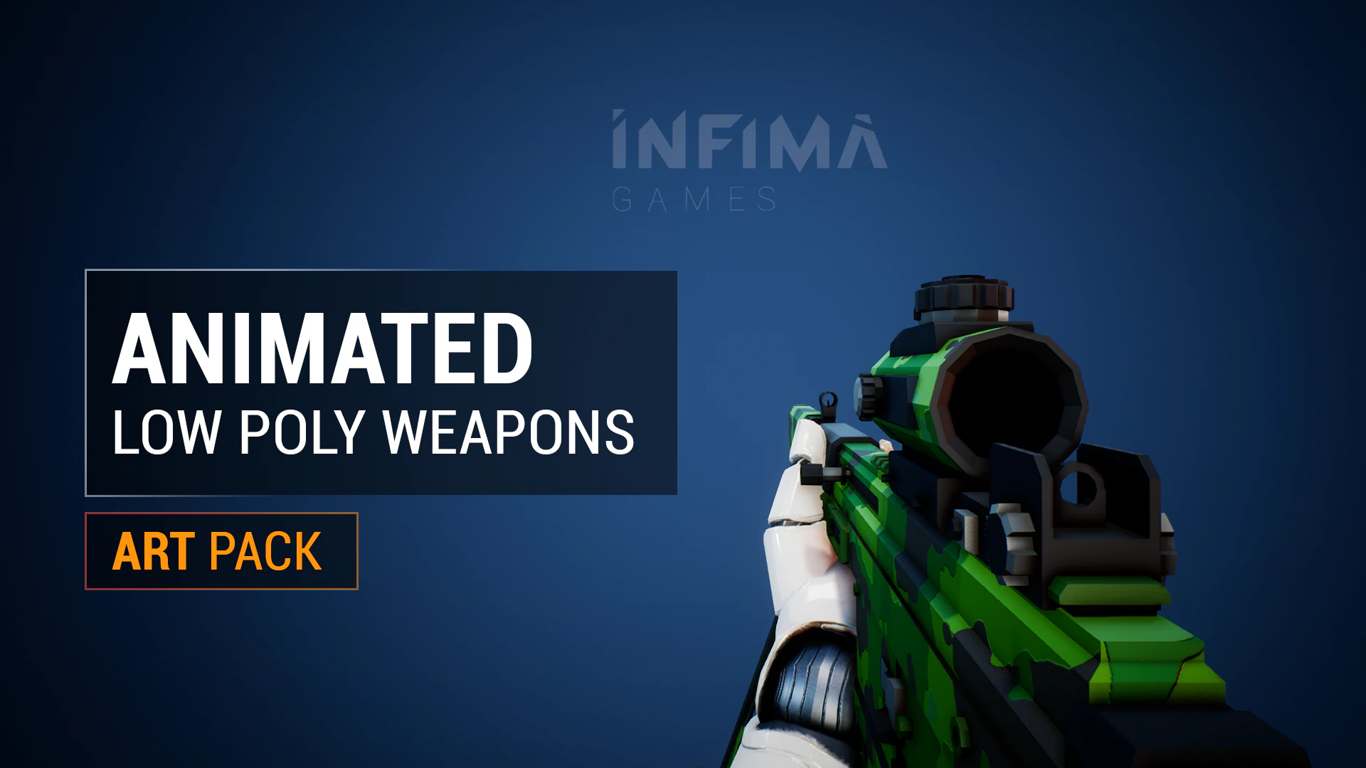 动画低多边形武器 v1.0 – Animated Low Poly Weapons v1.0