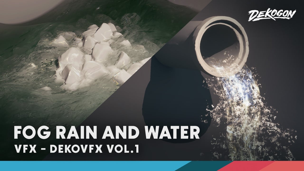 视觉特效资源包 VOL.1 – 雾、雨和水体效果 – DEKO/VFX VOL.1 – Fog, Rain, and Water