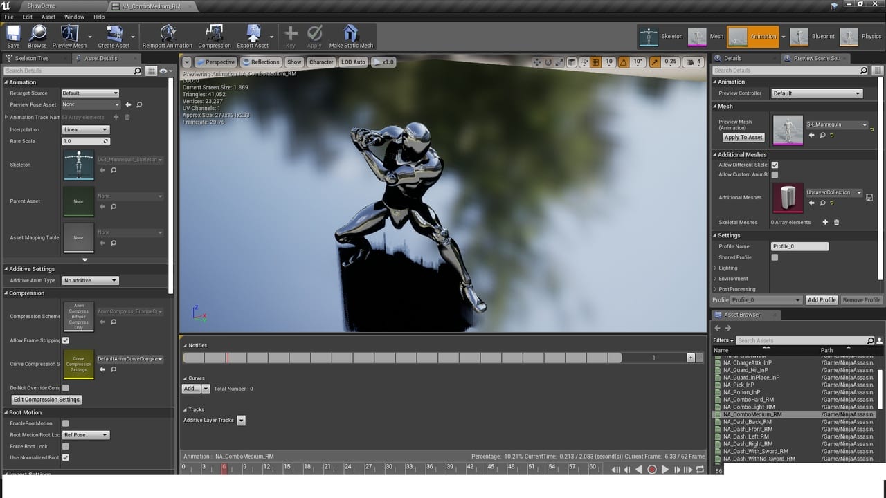 忍者剑术动画包 –  PN Gaiden Animations