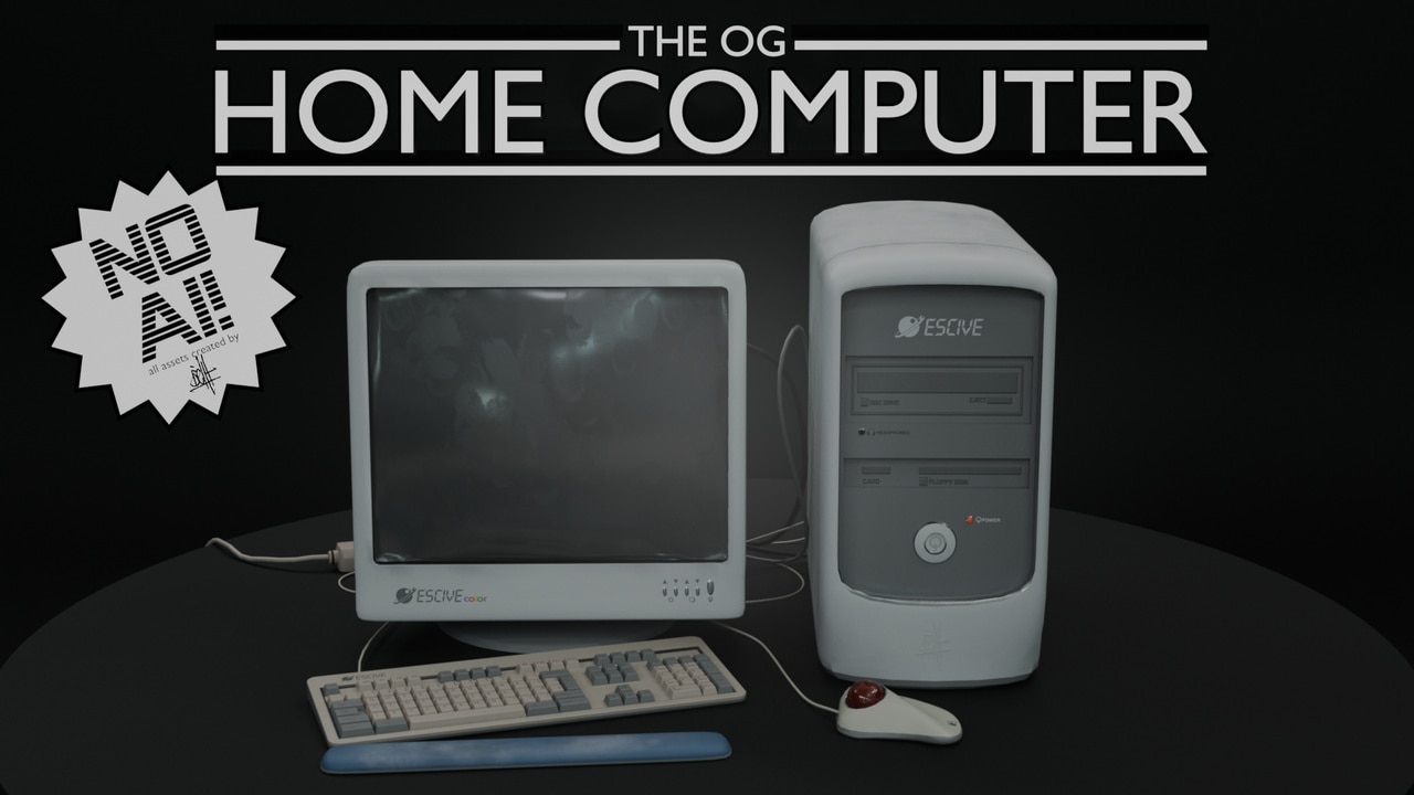 Home Computer（90年代复古电脑套装） – Home Computer (90’s Style)