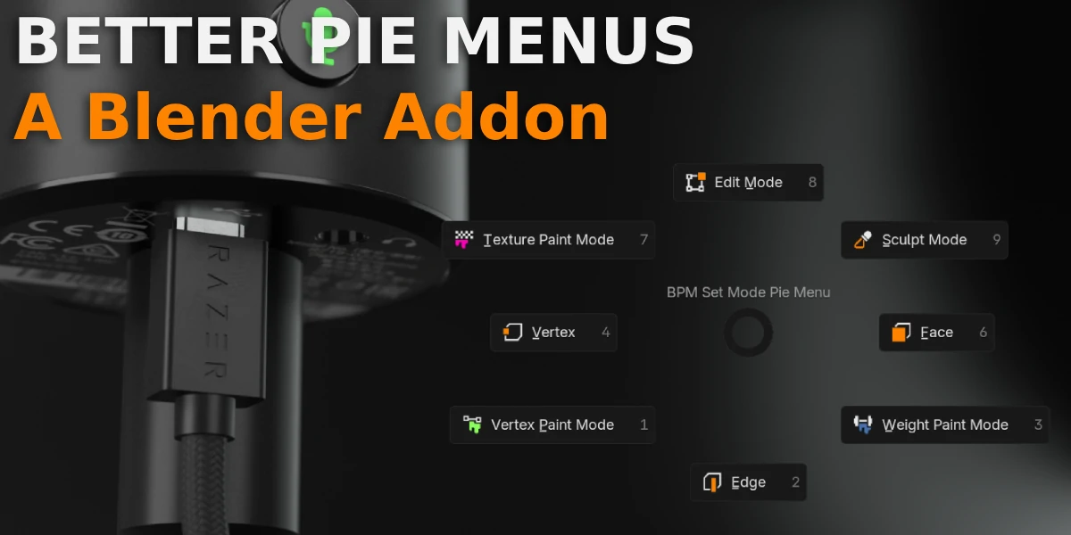 blender智能饼形菜单插件 – Better Pie Menus v0.4.8