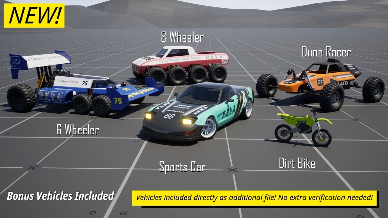 RKVA 无绑定运动学车辆动画 – RKVA Rigless Kinematic Vehicle Animation