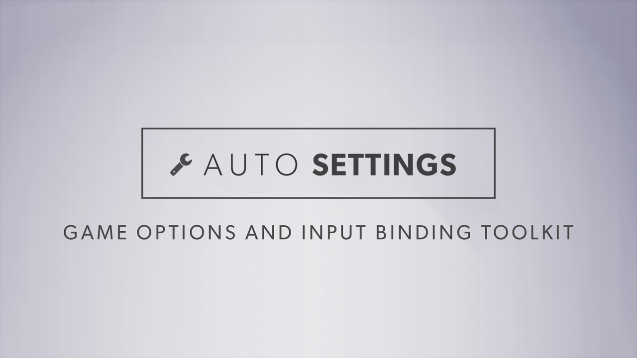 自动设置 – Auto Settings