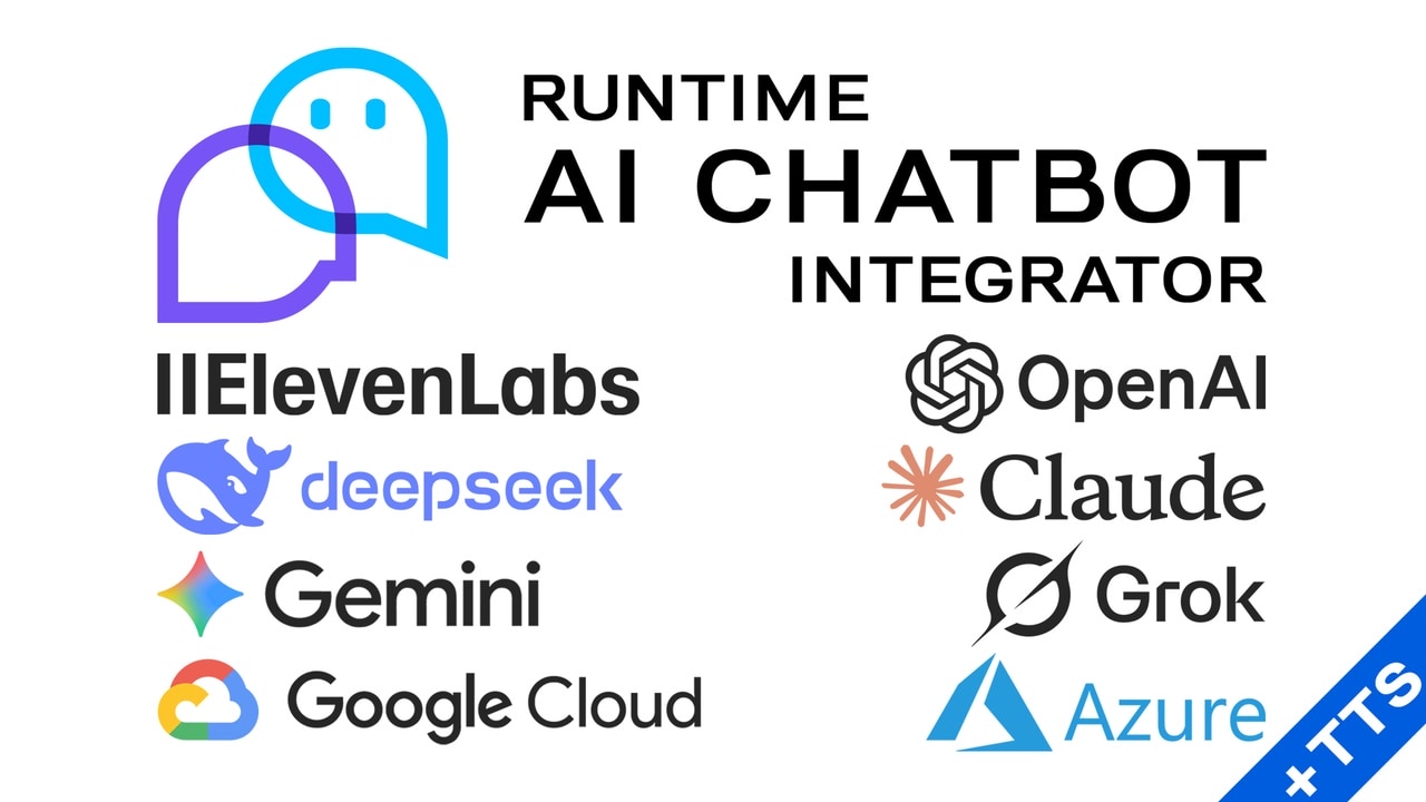 运行时AI聊天机器人集成器 (+TTS) – Runtime AI Chatbot Integrator (+TTS)