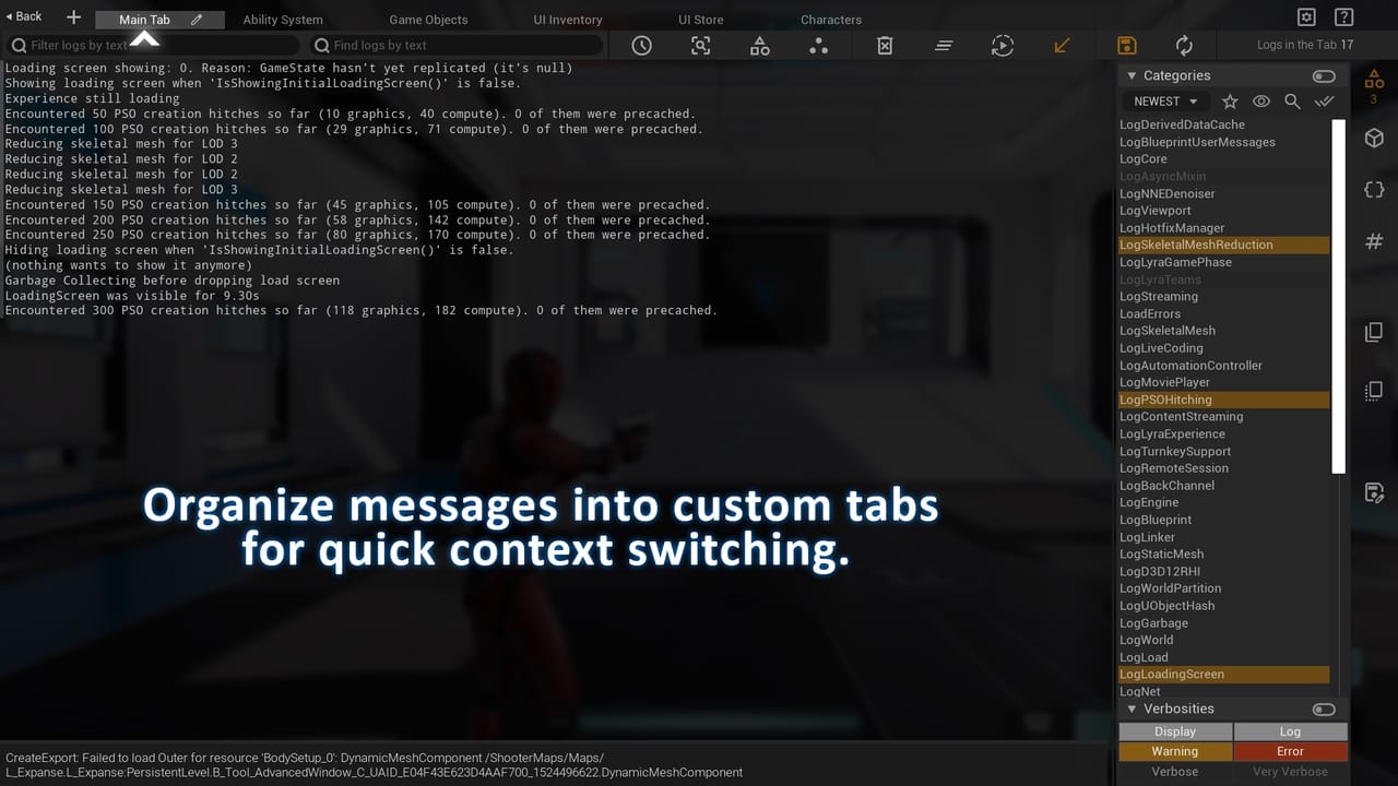 高级游戏日志系统 (GLS) – Advanced Game Logging (GLS)