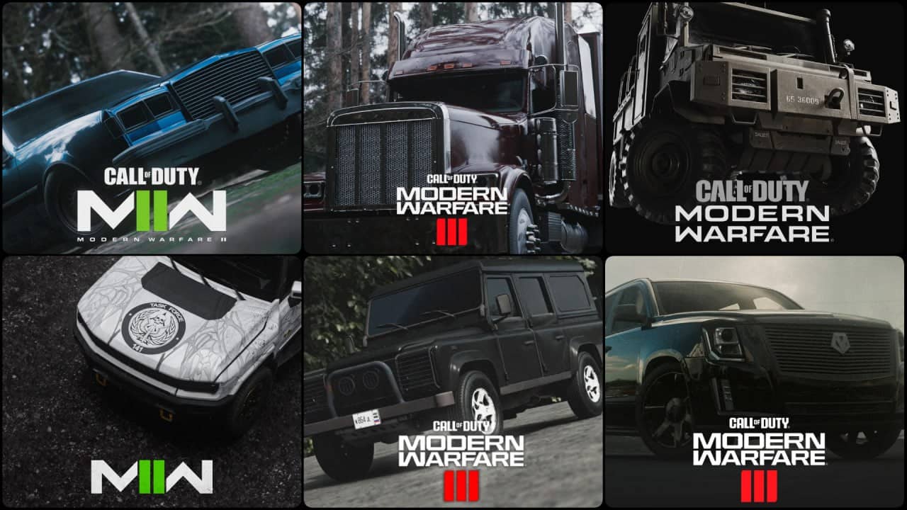 使命召唤3D车辆模型合集 – Call of Duty 3D Cars Models Collection