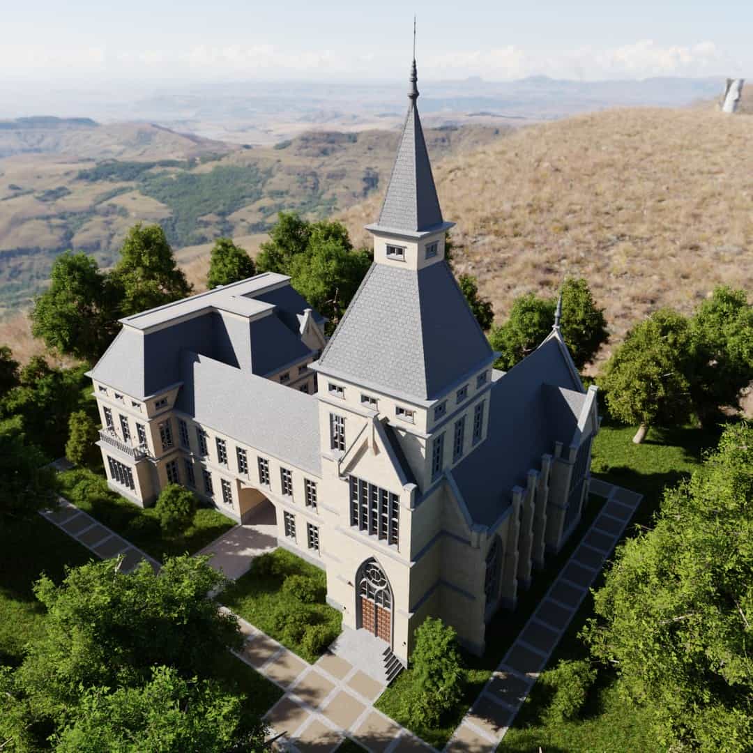 经典庄园建筑与室内场景 – Classic Estate with interior for Blender Eevee and Cycles