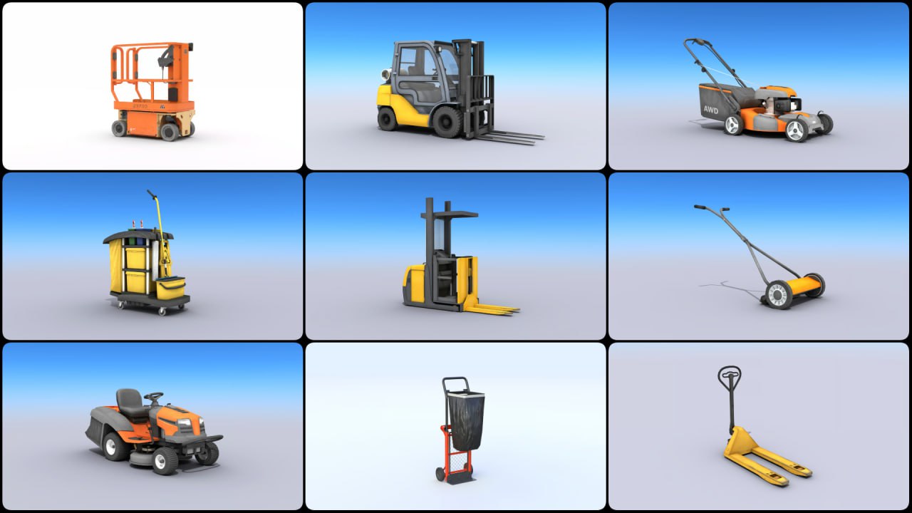 Rescue3D 资产 – 交通工具合集 – Rescue3D Assets – Vehicles Collection