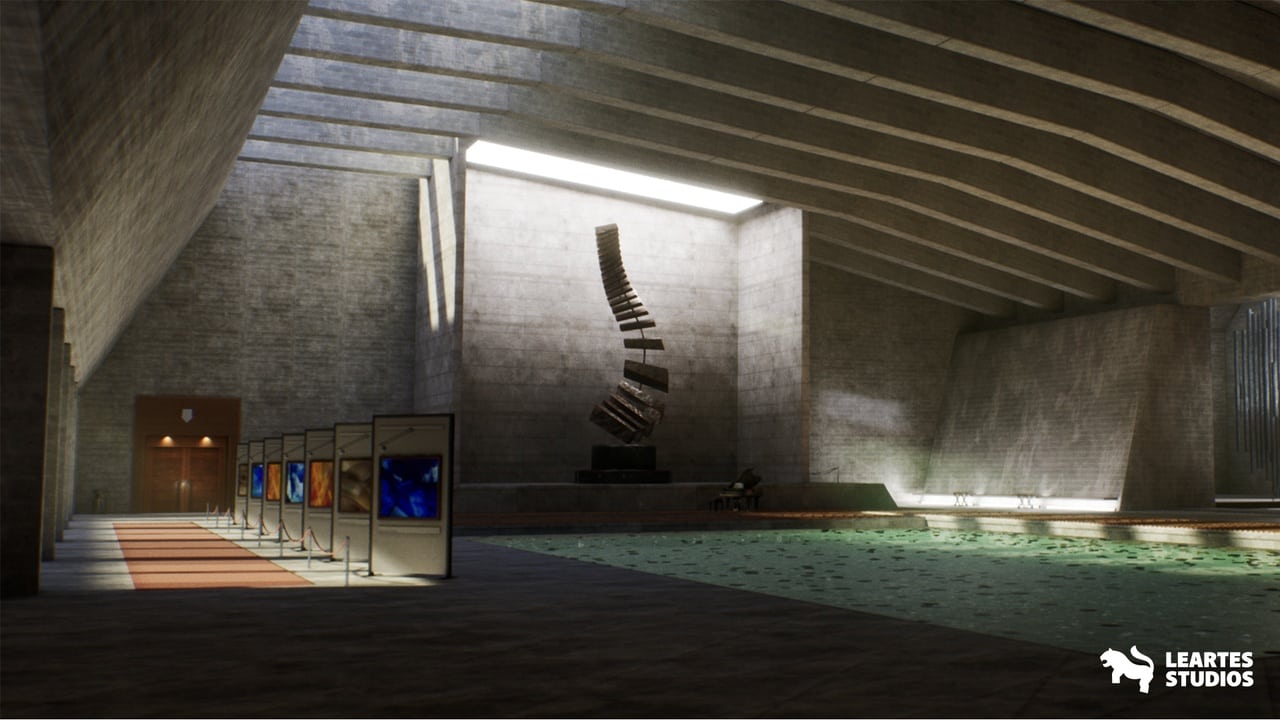 现代艺术博物馆环境 – Modern Art Museum Environment (Showroom Museum Art Exhibition Showroom)