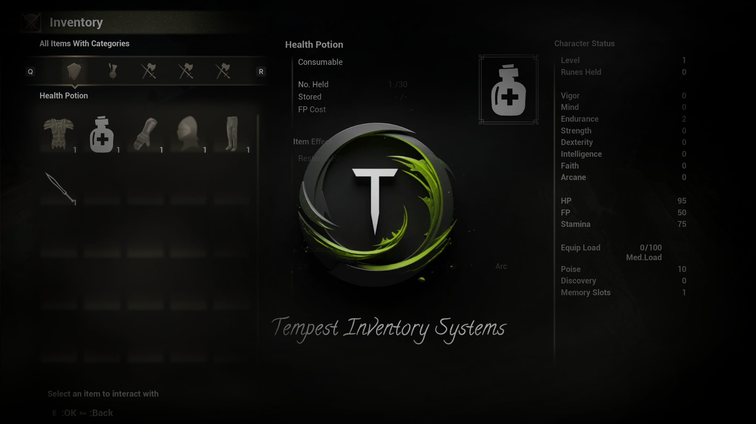暴风物品栏系统 – Tempest Inventory System