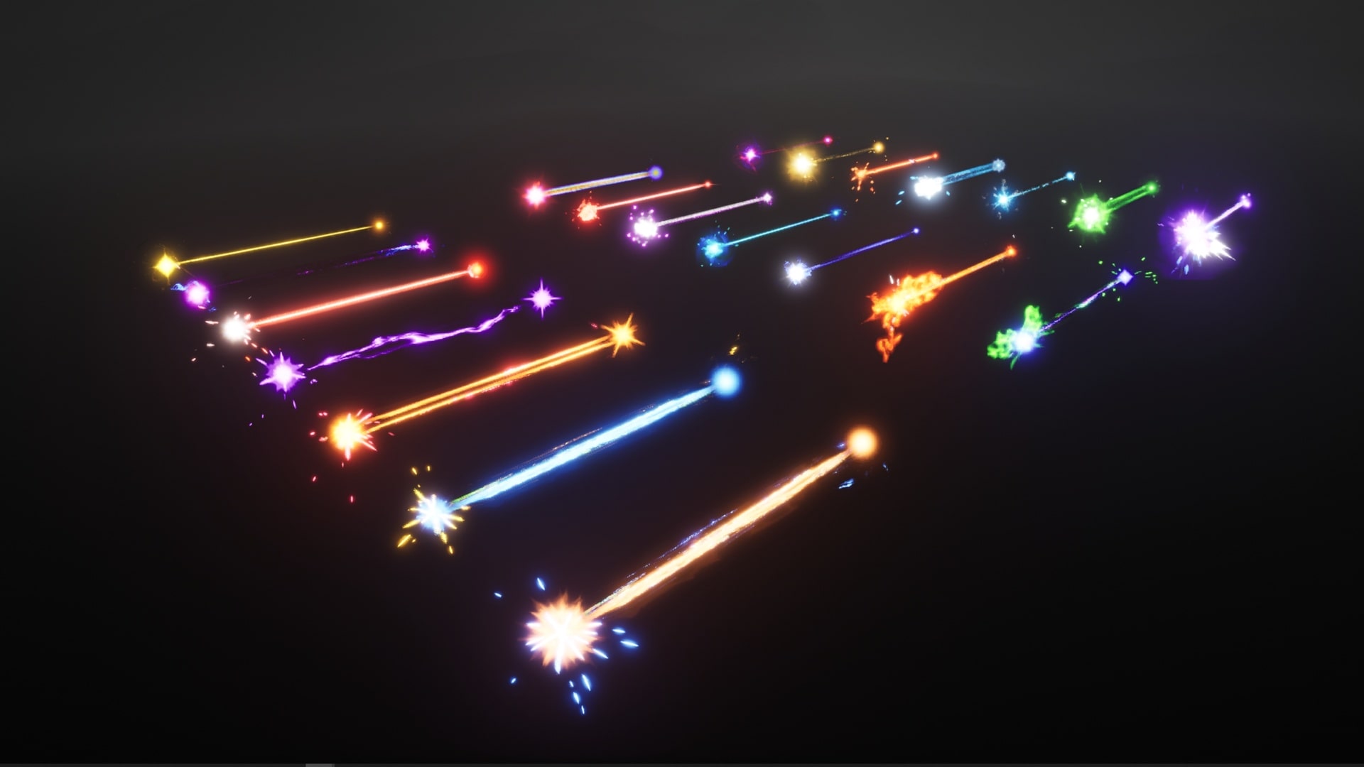 风格化激光特效 Vol.1 – Niagara – Stylized Lasers Vol.1 – Niagara