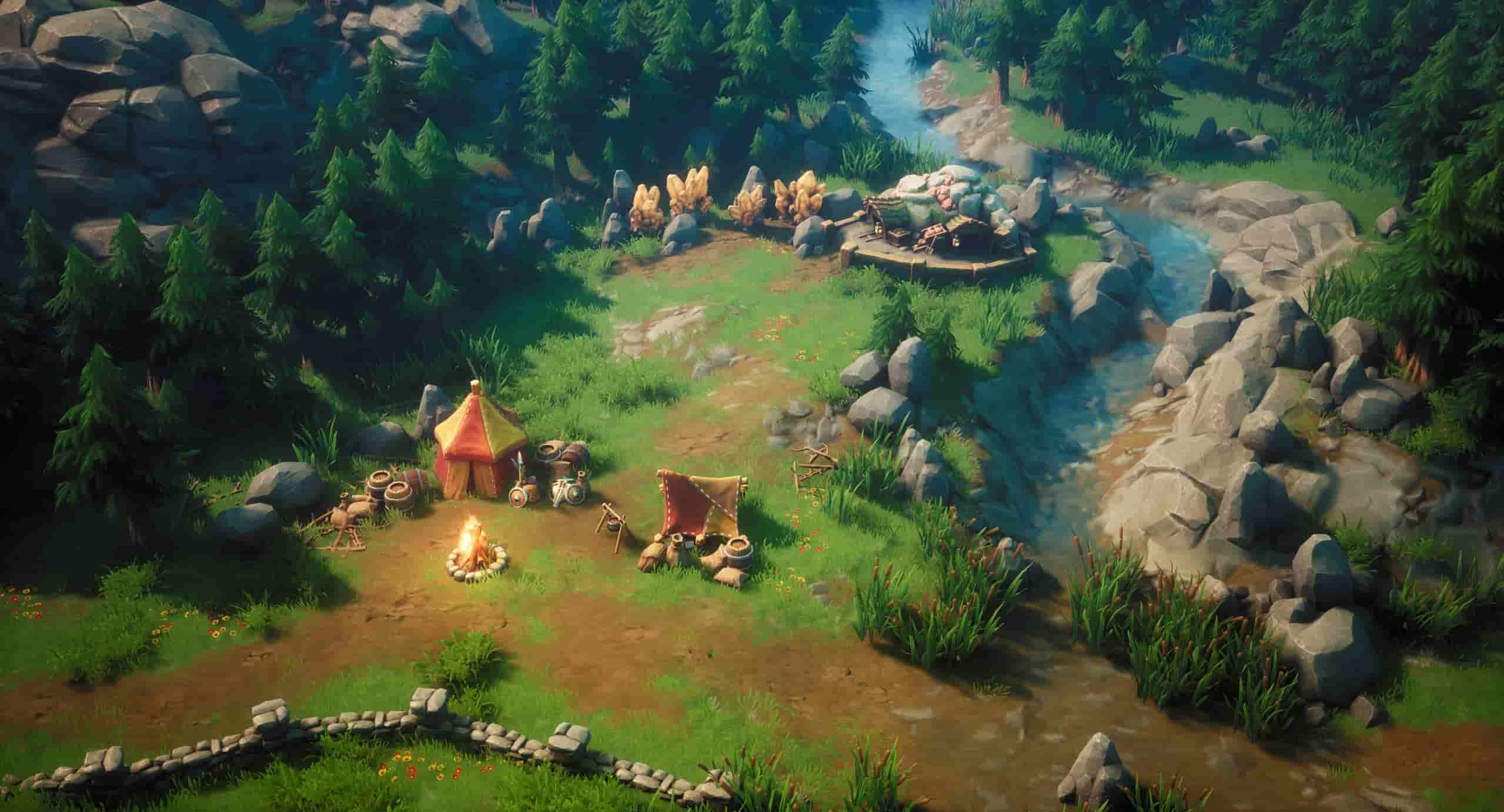 俯视角奇幻森林环境套件 – Top Down: Fantasy Forest – Stylized Forest RTS Environment