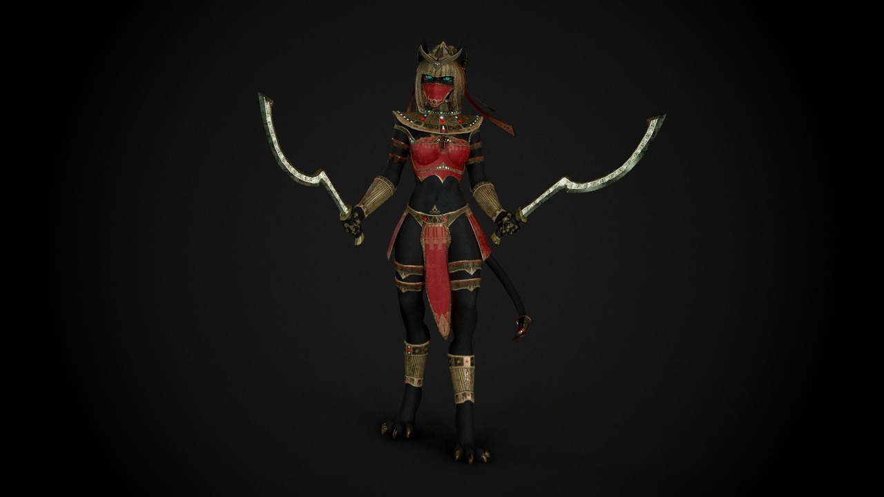 巴斯特 3D角色模型 – Bastet