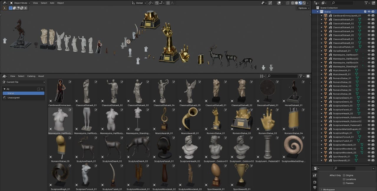 死亡岛2 – 雕像资源包 – Dead Island 2 – Statues