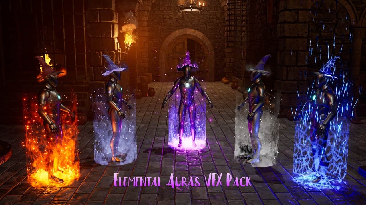 元素光环视觉特效资源包 – Elemental Auras VFX Pack