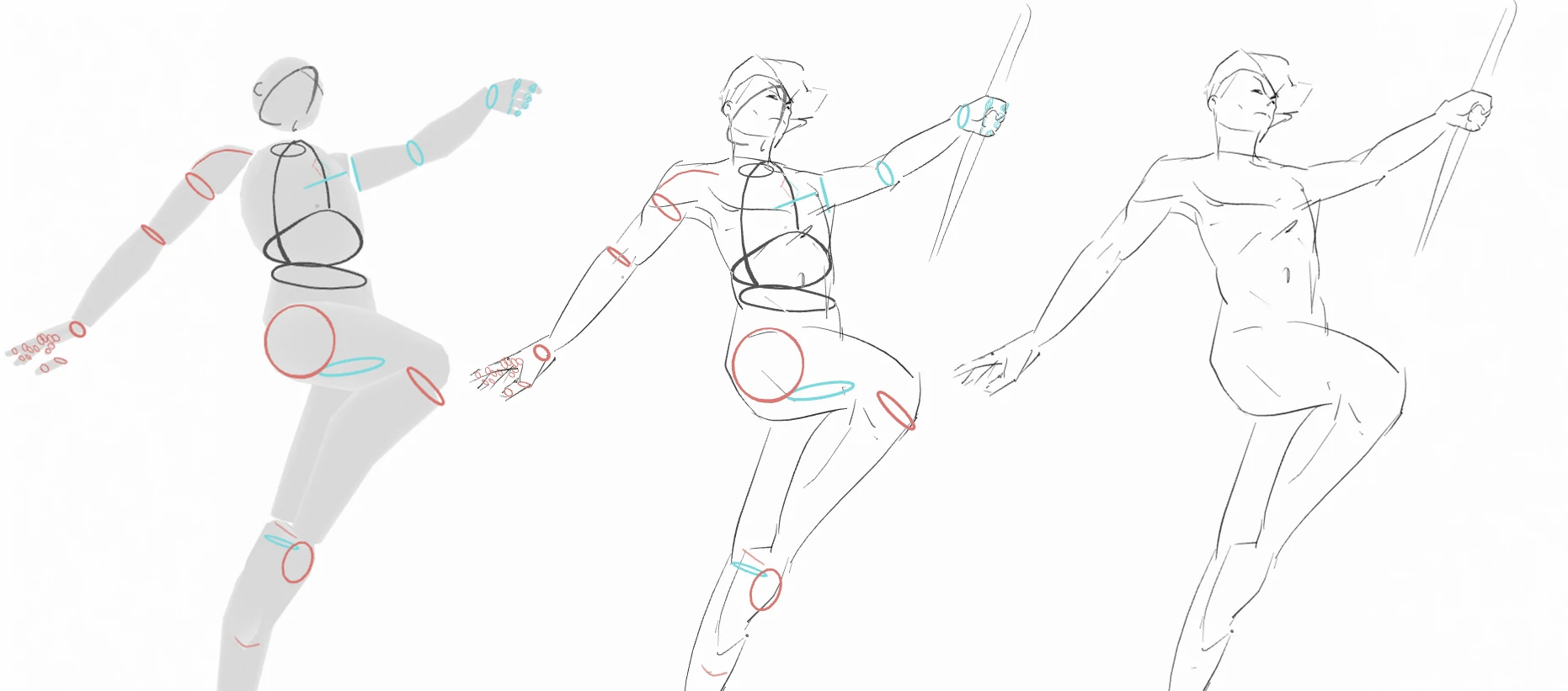 蜡笔角色骨骼绑定资源包 – Grease Pencil Character Rig Pack