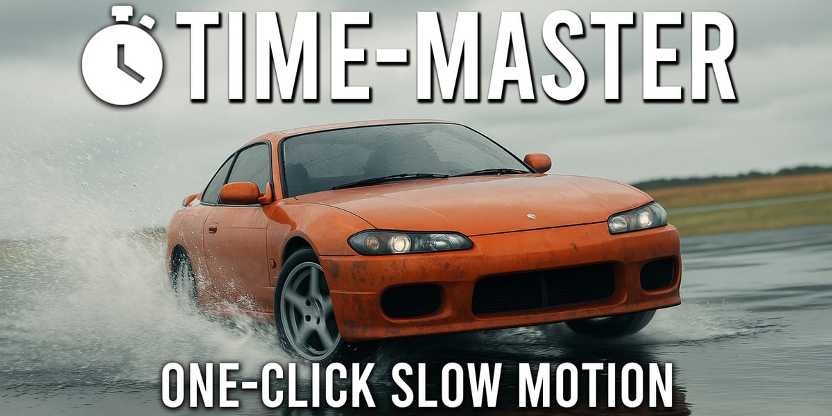 blender动画时间控制插件 – Timemaster: One-Click Slow Motion