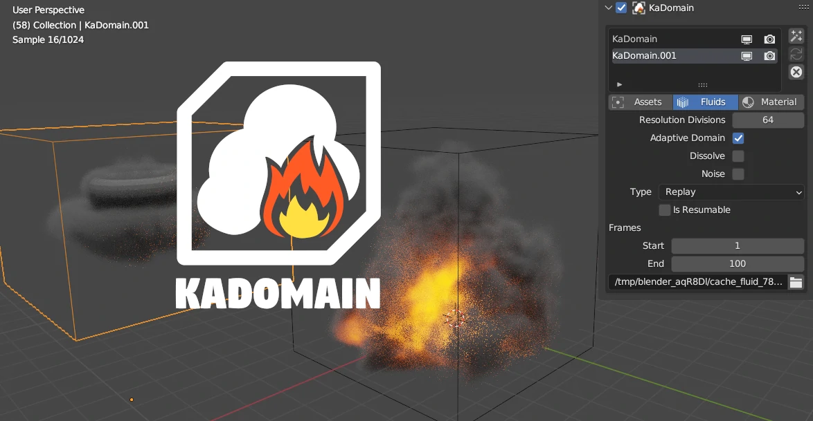 blender物理模拟域管理插件 – KaDomain v1.2.11