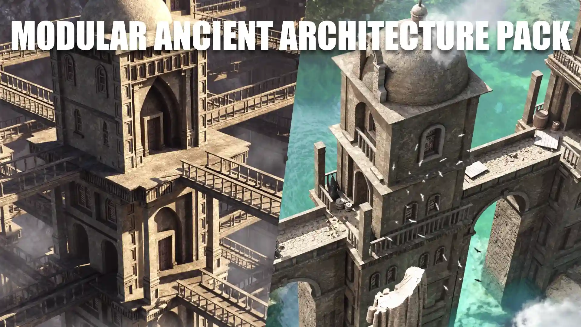 模块化古代建筑资源包 – Modular Ancient Architecture Asset Pack
