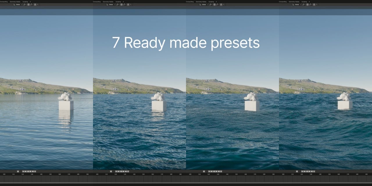blender高级实时海洋模拟插件 – Physical Open Waters v1.2.2