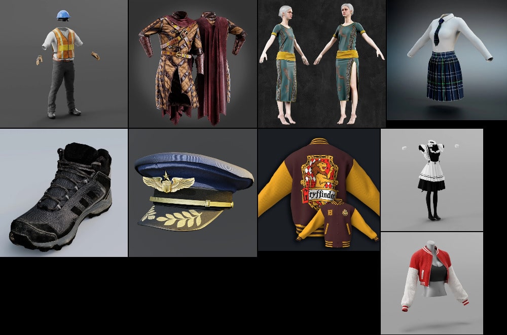 BlenderKit 服装包 – BlenderKit Clothing Pack
