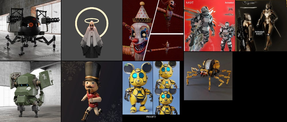 BlenderKit 机器人套装 – BlenderKit Robots Pack