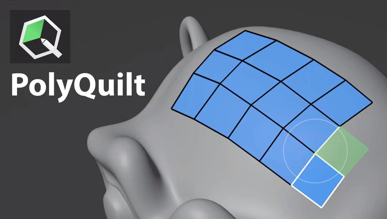 blender高效多边形建模插件 – PolyQuilt v1.45.9