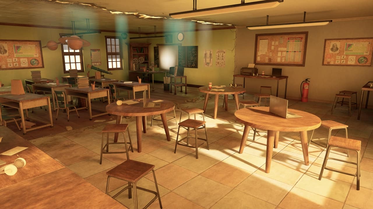 复古 / 现代教室室内环境 – Retro / Modern Classroom Interior Environment