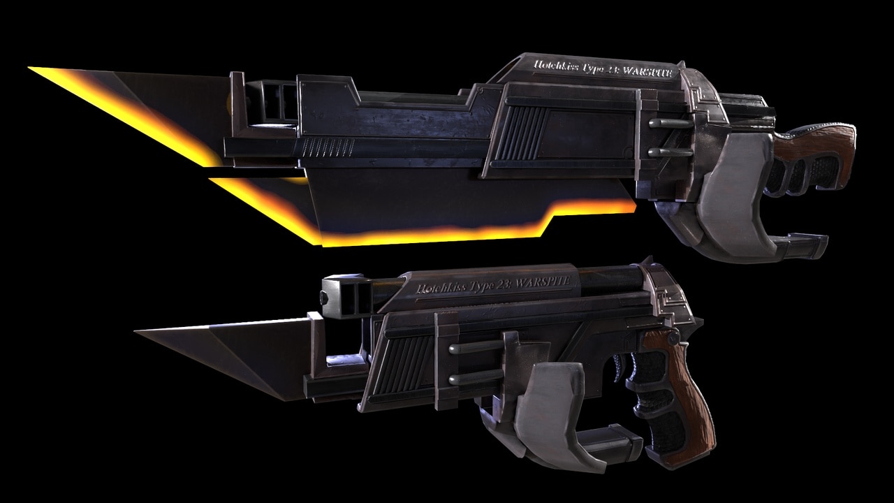 “无畏号”弯刀手枪 – Warspite: CutlassGun