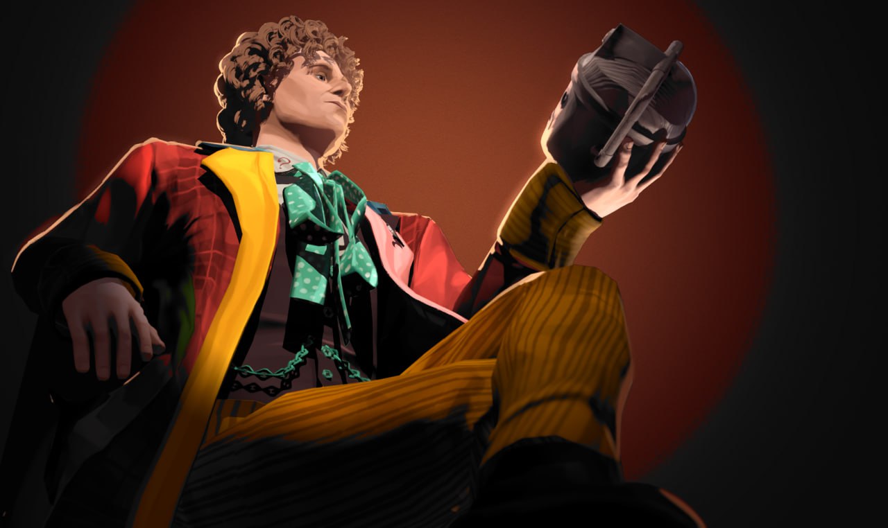 第六任博士 – 3D NPR角色模型 – The Sixth Doctor – 3D NPR Model