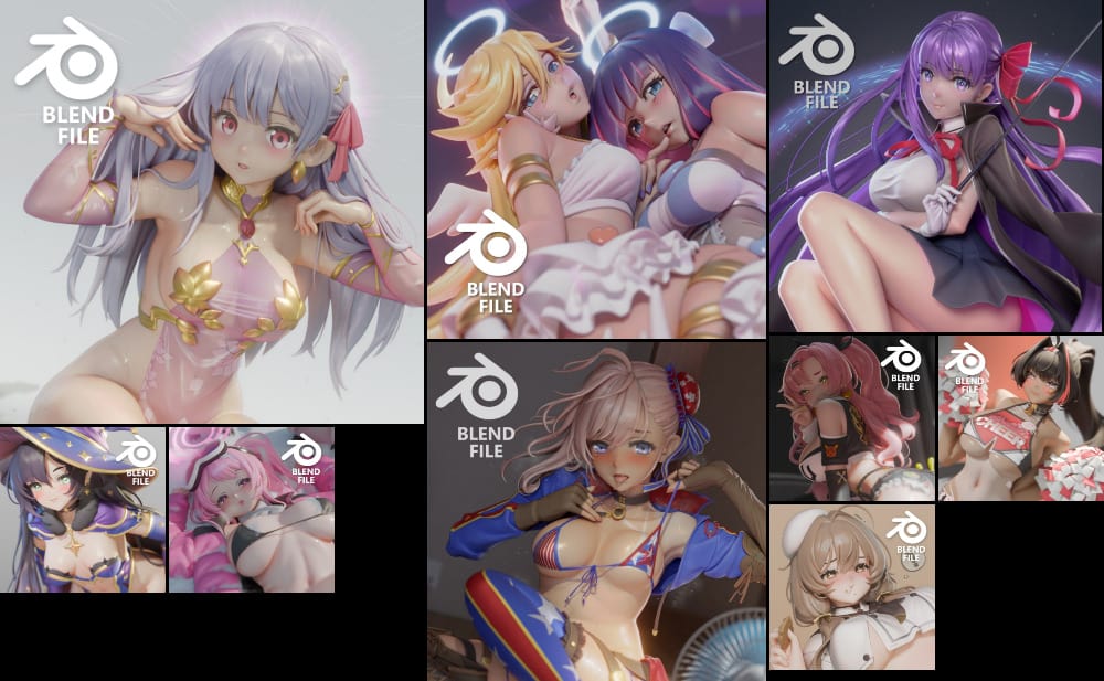 Ucupumar 3D模型合集 – Ucupumar 3D Models Collection