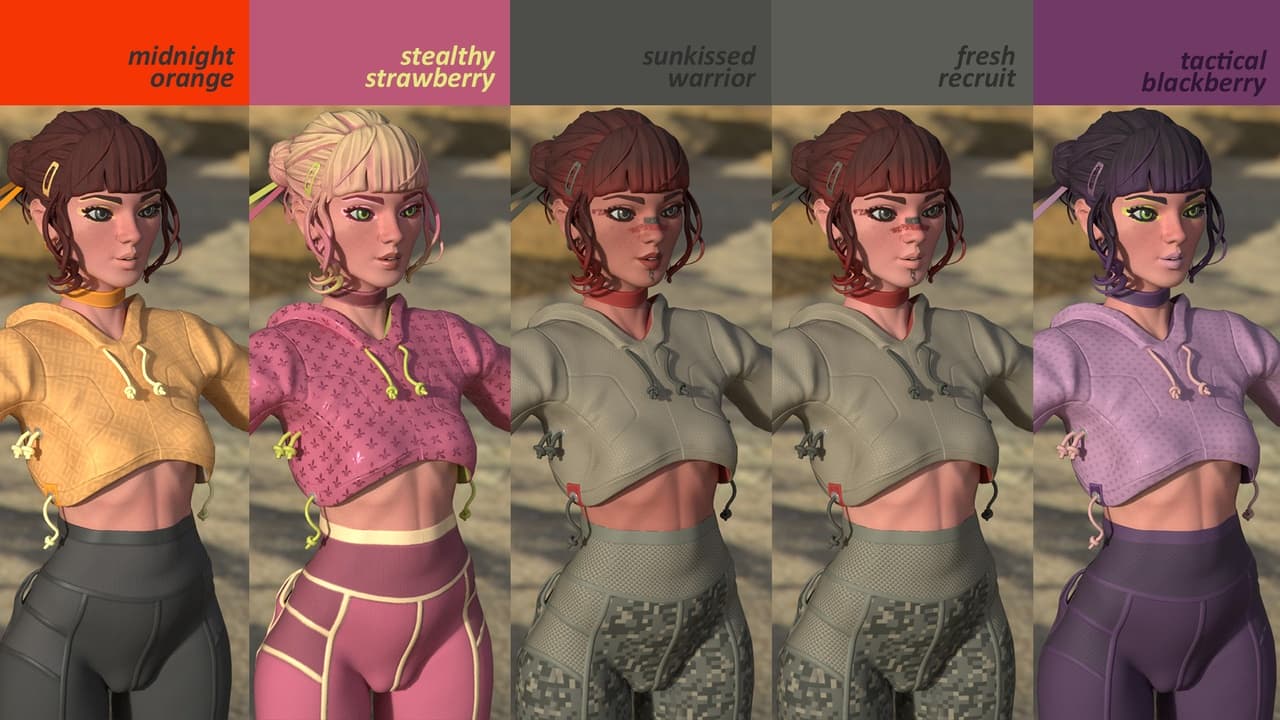 都市忍者女孩角色 – Urban Ninja Girl