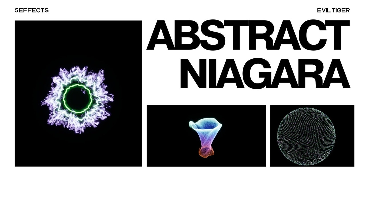 抽象特效 Niagara 系统包 – Abstract Niagara Effects